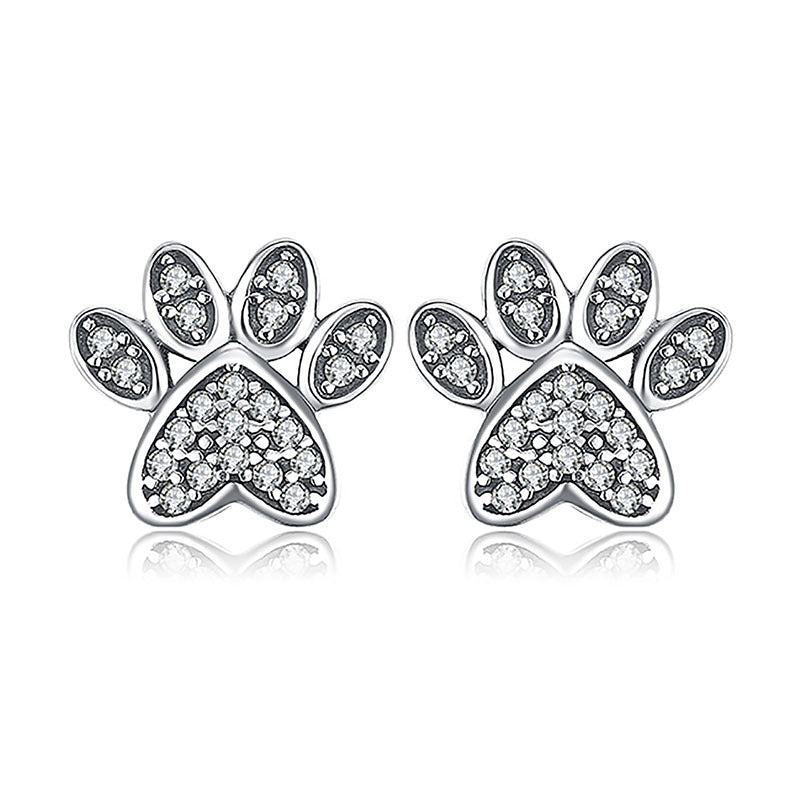 Cartoon Animal Footprint Earrings