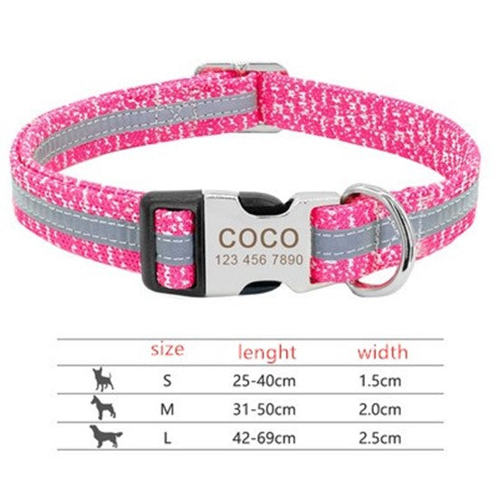 Adjustable Pet Collar for Tag