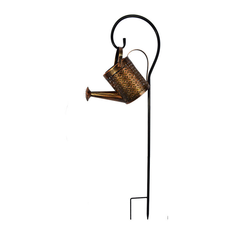 Outdoor Solar Watering Can Ornament Lamp