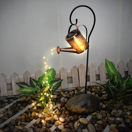 Outdoor Solar Watering Can Ornament Lamp