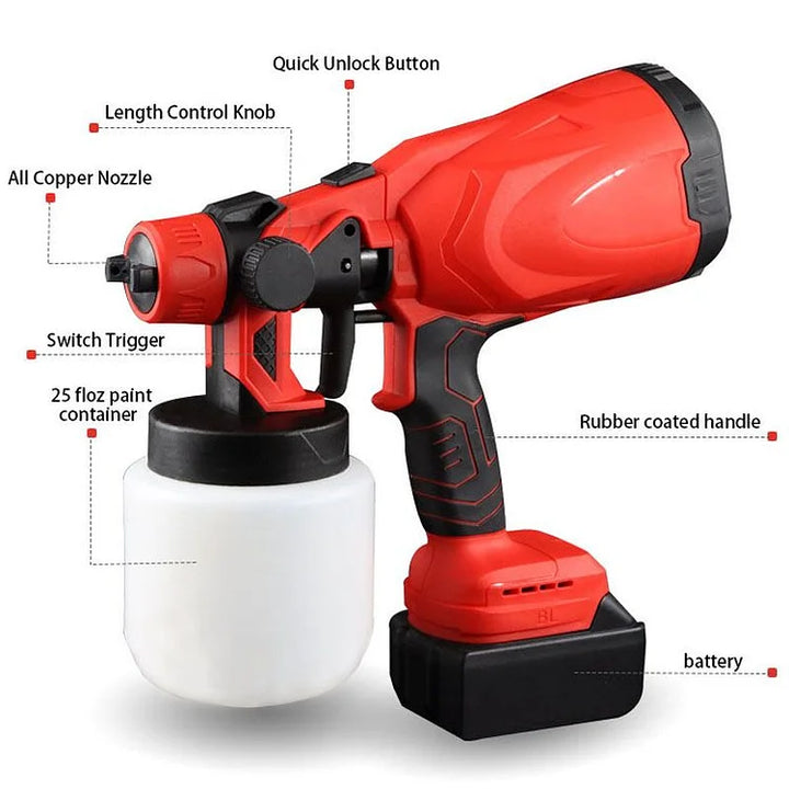 Cordless Automatic High-Pressure Paint Spray Gun