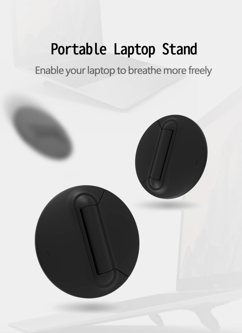 Adjustable Mini Portable Invisible Laptop Stand