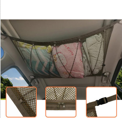 Portable Cars Ceiling Storage Netted Storage