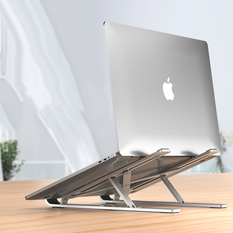 Folding metal tablet notebook stand