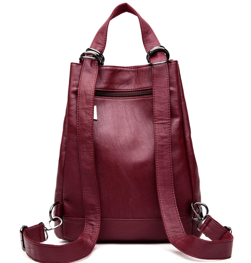 PU leather bucket bag