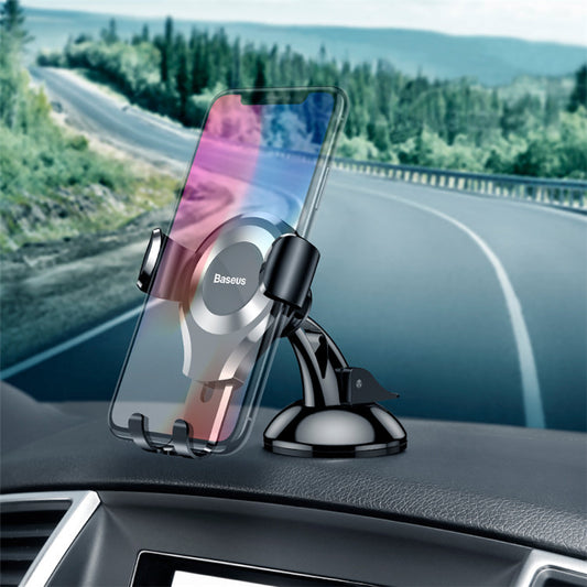 Suction cup type gravity cars holder