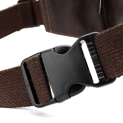 New Men's head leather waist bag