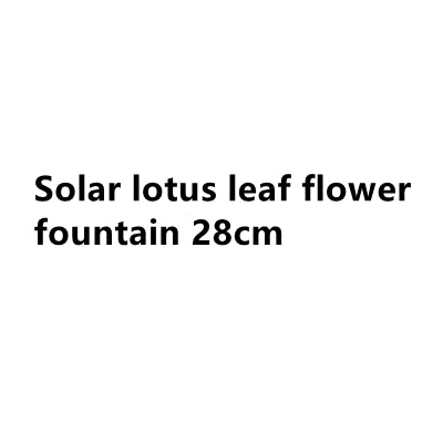 Solar Water Fountain Small Lotus Leaf