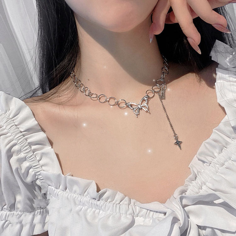 Butterfly Necklace Female Chain Clavicle Chain