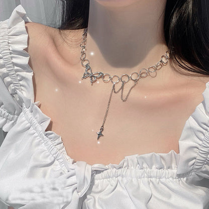 Butterfly Necklace Female Chain Clavicle Chain