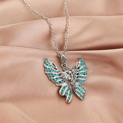 Angel Butterfly Wing Necklace Sweater Chain